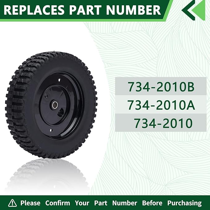 2 Pack Replaces MTD 734-2010B Wheel Cub Cadet Craftsman 734-2010 734-2010A 9"X2-1/8"