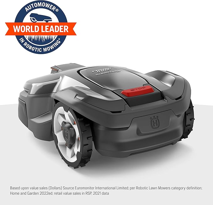 Husqvarna 970471745 Automower 415X Robotic Lawn Mower with GPS Assisted Navigation, Automatic Lawn Mower with Self Installation for Small to Medium Yards (0.4 Acre)