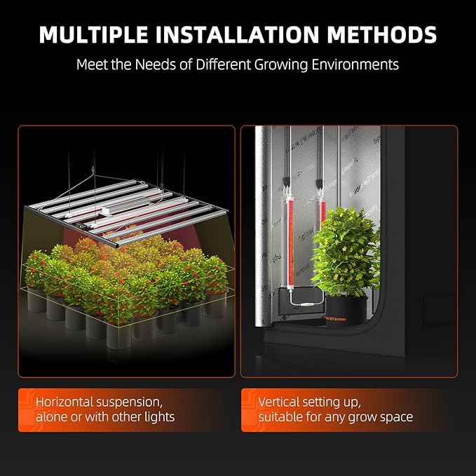 Spider Farmer LED Plant Grow Light GlowR80, 3.2ft Deep Red Supplemental Lighting Bar for Indoor Plants