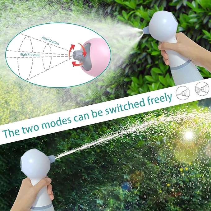 electric sprayer, electric spray bottle, long battery life, portable, USB charging, continuous spray bottle, watering can indoor plants, suitable for gardening and courtyard (blue)