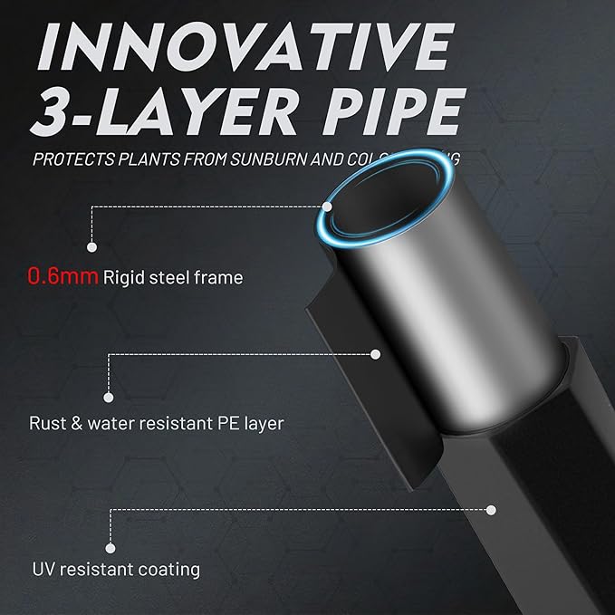 Garden Trellis for Climbing Plants Outdoor, 3.7FT Tall Metal Obelisk Trellis, 41.3" Umbrella Trellis for Potted Plants, Mushroom Top Trellises for Vines, Rose, Clematis, Pea, Bean, Tomato