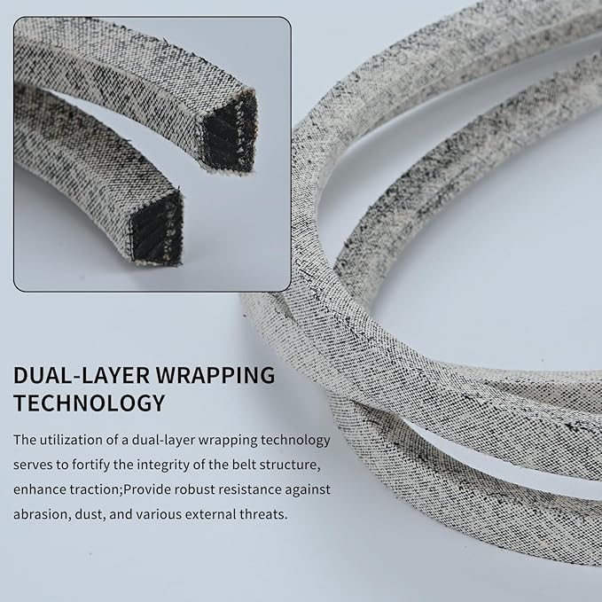 1/2 x 103'' Mower Deck Belt Replace for John Deere GY20570 GX20072 42-inch Deck Mower Belt Compatible with D100 LA105 L108 X145 108-17HS 1642HS L1742