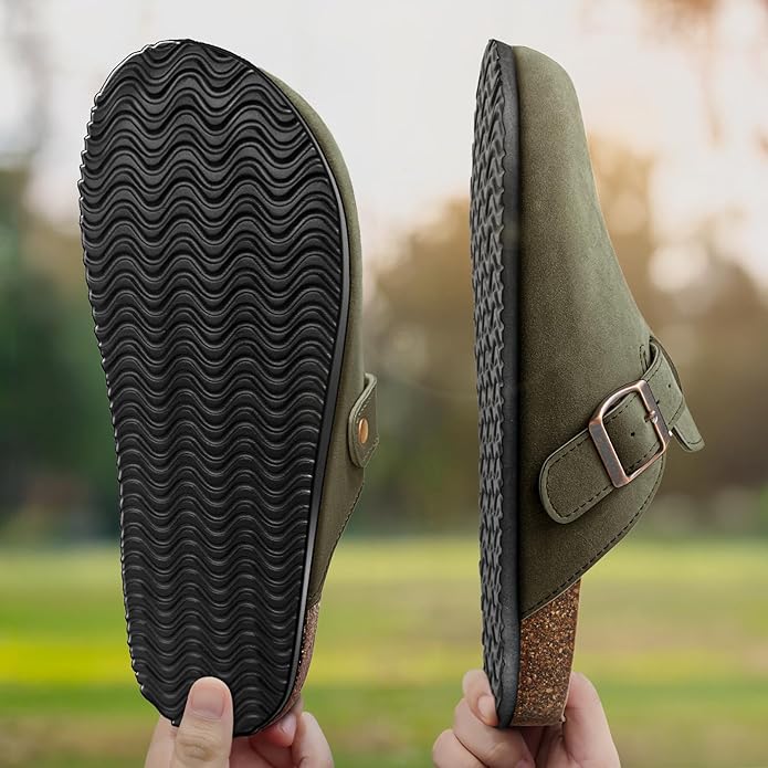 BULLIANT Comfort Clogs Slippers Sandals Nurse Work Shoes Unisex for Men Women with Cushioned Cork-Footbed