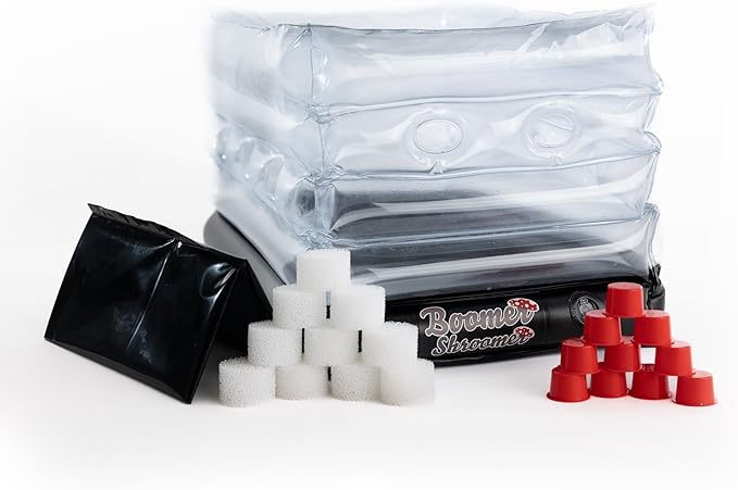 Inflatable Monotub Kit, Mushroom Growing Kit Includes a Drain Port, Plugs & Filters, Removeable Liner [Patent No: US 11,871,706 B2]