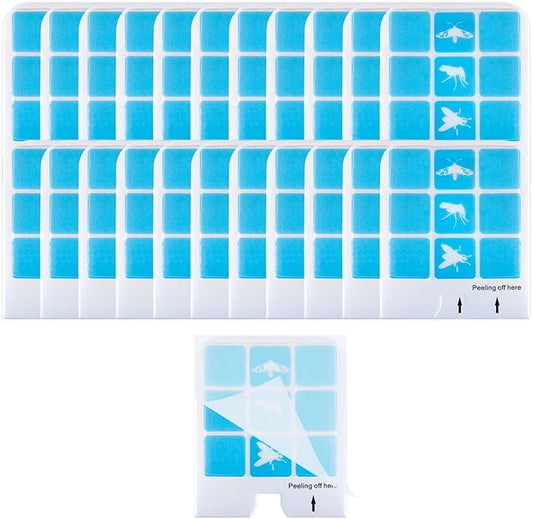 22 Pcs Refill Glue Cards Compatible with Safer Home SH502, SH503 Indoor Fly Trap and Dynatrapp DT3005W Plug-in Bug Light Trap