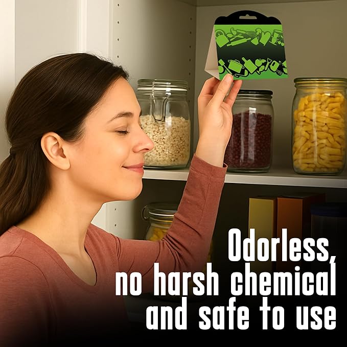 MothMag Pantry Moth Traps with Pheromones – 6 Pack, Non-Toxic Insect Killer for Kitchen, Cupboards, and Food Storage – Indoor Pantry Moth Glue Traps How to Get Rid of Pantry Moths