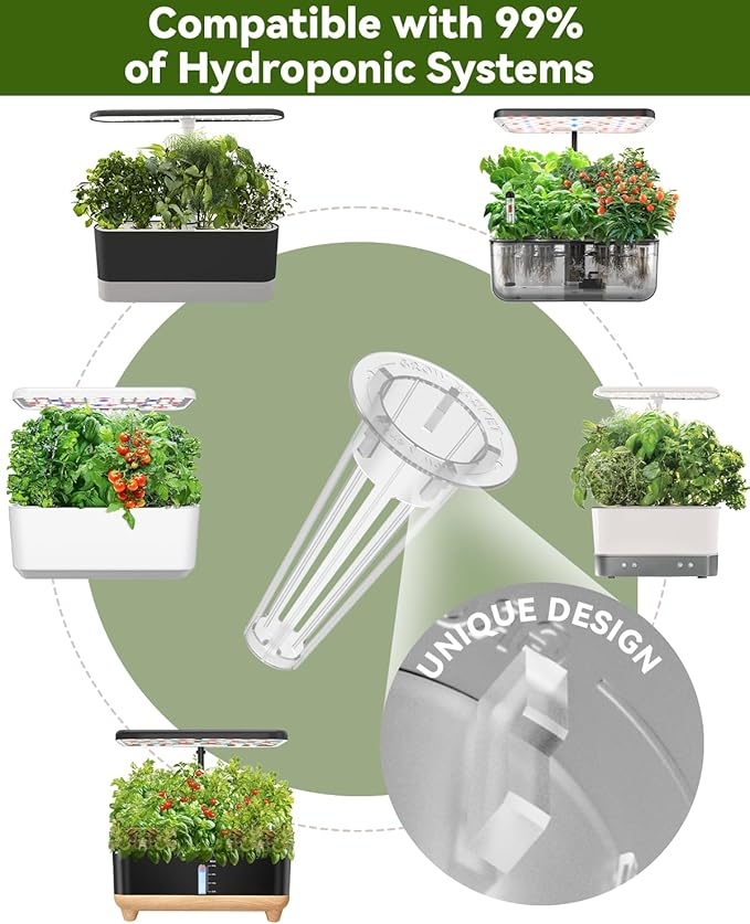 LYKOCLEAN Vegetable & Salad Green Seed Pod Kit for Aerogarden, Ahopegarden, iDOO (24 Pods) – Non-GMO American Fast Lettuce, Green Pepper, Cucumber, Parsley Seeds, Compatible with All Hydroponic System