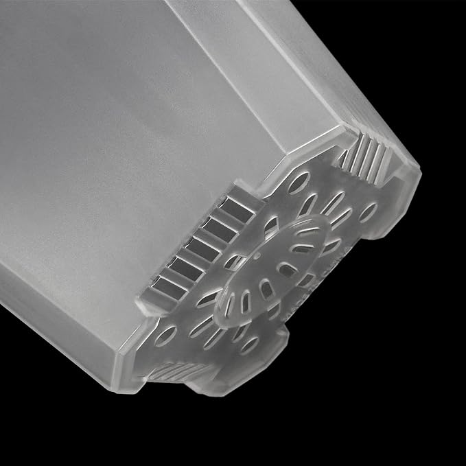 JOIKIT 60 Pack 4 Inch Clear Square Nursery Pot, Plastic Plant Starter Pot with Drainage Hole, Seedling Nursery Transplant Planter for Indoor, Outdoor, Garden, Office, Balcony