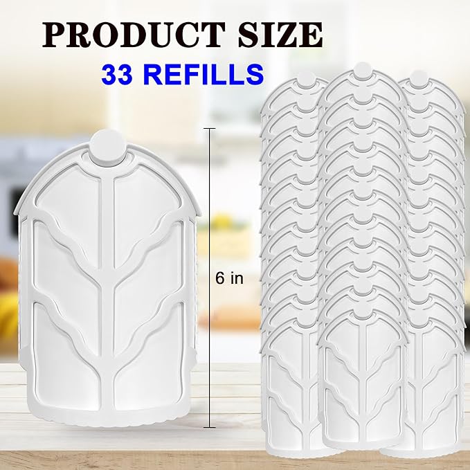 33 Pack Flying Insect Trap Refills Compatible with Zevo Flying Insect Trap M364 M364A and Max, Safe with Kids & Pets