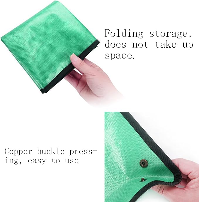 2PCS(39.3'',26.8'') Plant Waterproof Repotting Square Mats,Foldable Garden Transplanting Work Cloth Mat,Portable Gardening Mat,Indoor Succulent Potting Mat(39.3"x39.3",26.8"x26.8")