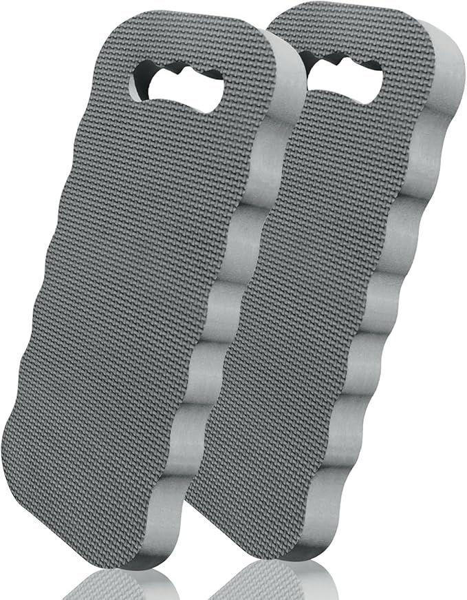 Thick Kneeling Pad 2 Pack, Waterproof,Comfortable Garden Kneeling Pads Stain Resistant, Multi-Functional Kneeler Pad for Gardening, Baby Bath, Yoga, Praying and Exercise (Deep Grey)