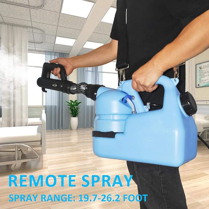 6L(1.59 Gallon) Electric ULV Cold Fogger Machine,Electric Atomizer Sprayer,Electric Fogger Portable,Adjustable Flow Rate, Large Area Spraying for Home Indoor Outdoor