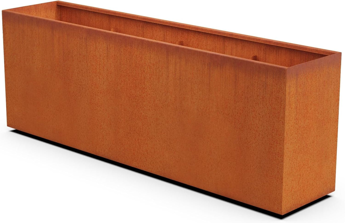 Corten Steel Planters | 84 Inch Extra Large Rectangular Planters for Outdoor Plants | Heavy Duty Metal Planter Box for Modern Patio Privacy Screen & Landscape Design
