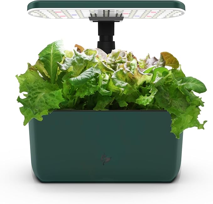 AeroGarden Harvest 2.0, Indoor Garden Hydroponic System with LED Grow Light, Holds up to 6 AeroGarden Pods, Green
