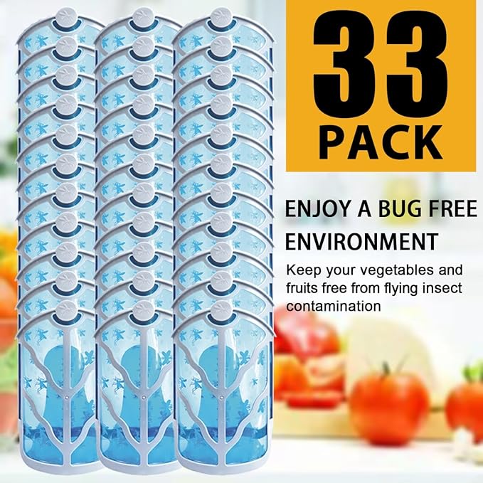 BAIMNOCM 33 Pack Refills Cartridge Compatible with Zevo Flying Insect Trap Refill M364 M364A and Max,White