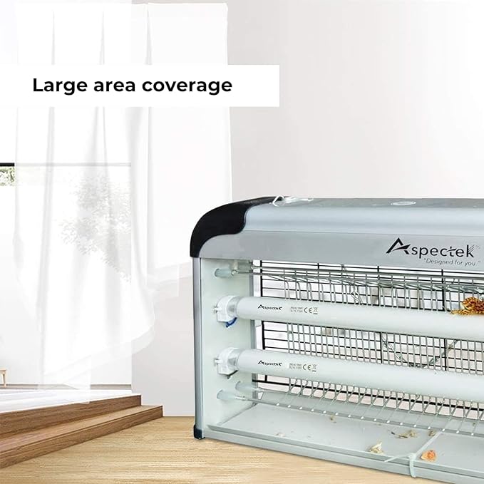 ASPECTEK Bug Zapper Mosquito UV Lamp Replacement Bulbs - Pack of 2X 10W UV Light Tubes, Compatible with ASPECTEK 20W Electronic Bug Zapper Models for Indoor Use