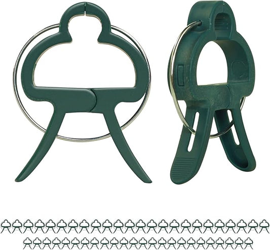 50 PCS Tomato Clips for Climbing Plants - Durable Plant Support Clips for Tomato, Cucumber, Flower, Squash Vine - 25 Large & 25 Small Clips Included