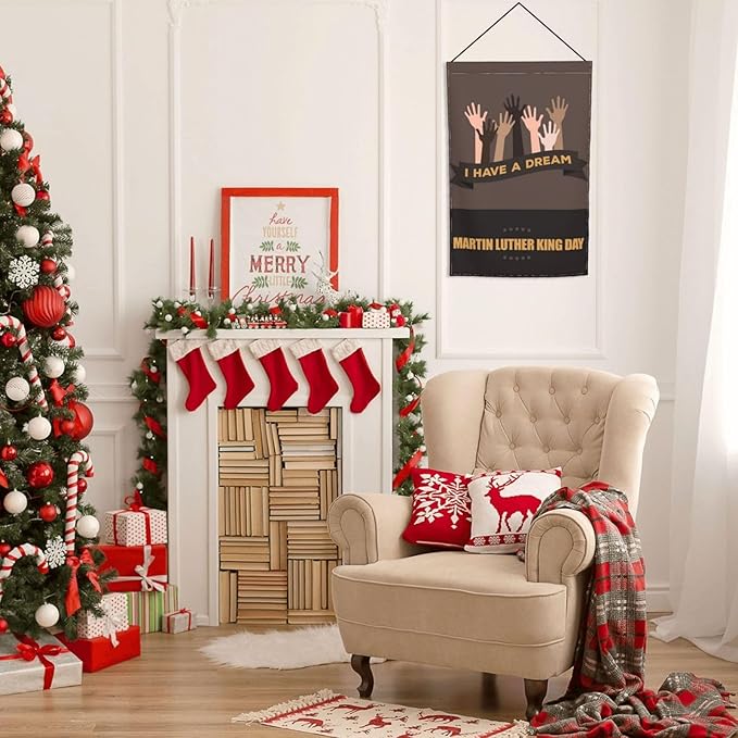 I Have A Dream Mlk Martin Luther King Jr Day Garden Flag Welcome Party Outdoor Outside Decorations Picks Home House Garden Yard Decor 12x18 Inch