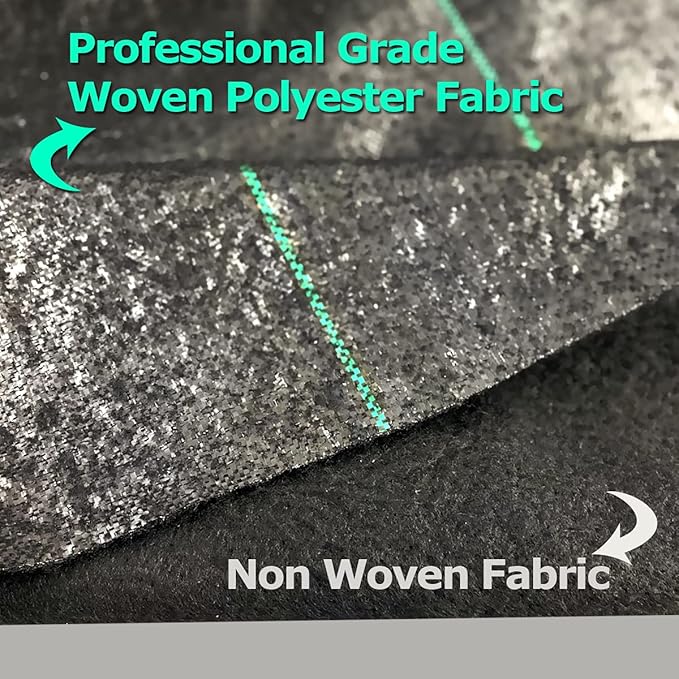 Ashman Landscape Fabric Weeds Blocking Mat 3' x 100', Heavy-Duty Weed Barrier Protection for Gardens and Landscaping