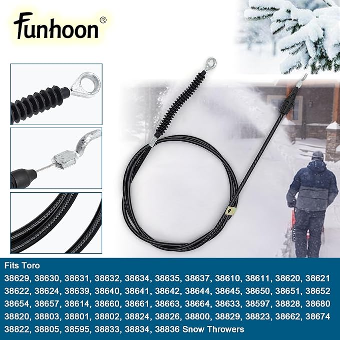 105-9990 Deflector Control Cable for Toro Power Max 726 826 926 928 1028 1128 LE OE LXE OHXE Snow Blowers Replaces 1059990