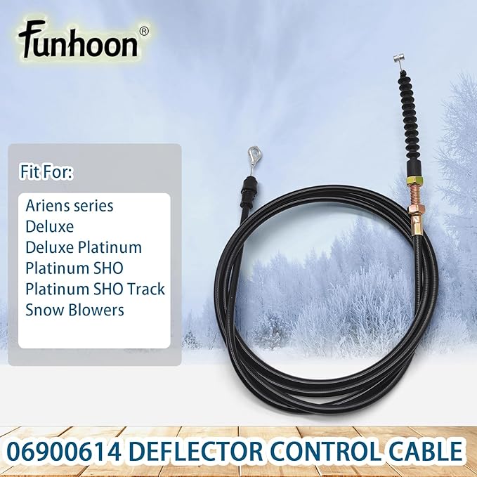 06900614 Deflector Control Cable for Ariens 921024 921029 921030 921032 921038 921040 921045 921046 921047 Deluxe 24" 28" 30" 32" Platinum SHO 24" 30" AX 254cc Engine Snow Blowers
