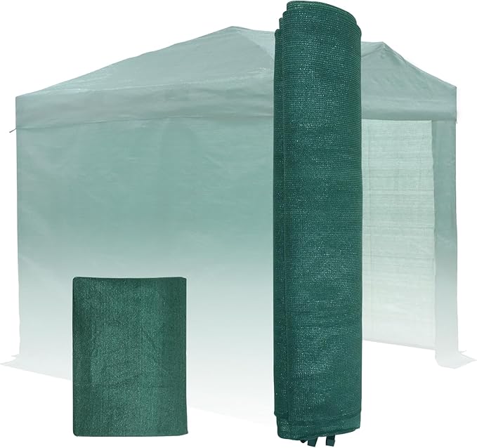 EAGLE PEAK Replacement Mesh Cover for 8x6 Portable Walk-in Pop up Greenhouse, Front and Rear Zippered Entry Doors (Frame Not Included), Green