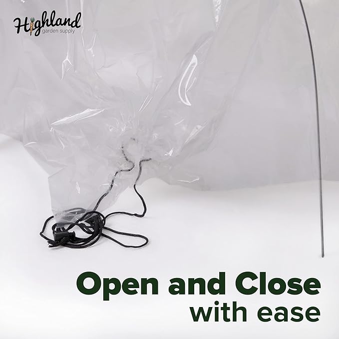 Garden Tunnel Shade Cover Poly Greenhouse Protection from Heat Frost Winter Gardening Green House Sun Shades Cloche Hoops Plant Covers Hoop House Outside Heavy Duty Garden Row Cold Green Houses Kit