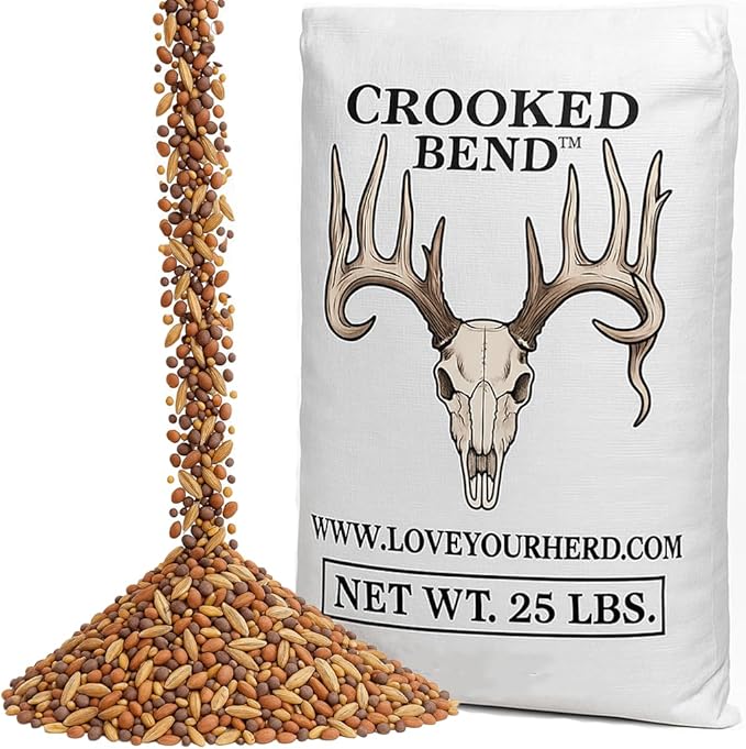Branson’s Buffalo Blend, 25LB Bulk, Whitetail Food Plot Seed for Deer, Turkey, Pheasant, Dove, Elk & Duck, Plant Seeds Grow Forage to Feed & Attract Wildlife to Hunting Plots, No Till