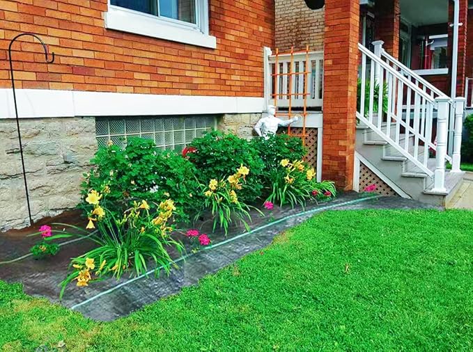 6.5FT x 300FT Weed Barrier Landscape Fabric Heavy Duty,Weed Blocker Fabric, Geotextile Fabric Under Gravel,Garden Tarp to Prevent Weeds, Landscaping Fabric, Driveway Fabric