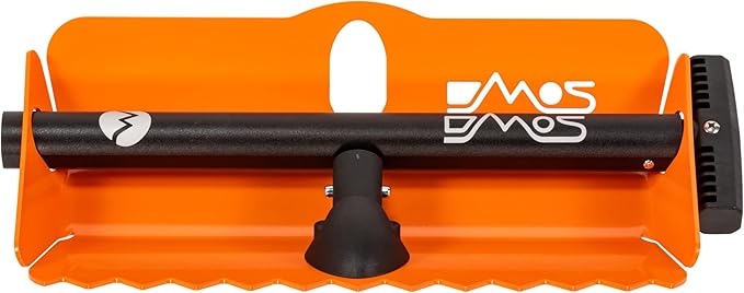 DMOS Stealth Shovel - Lightweight, Heavy-Duty Aluminum Sand & Snow Shovel with Extendable & Collapsible Handle for Camping, Overlanding, Survival, & Off-Road Use - Signal Orange - Regular