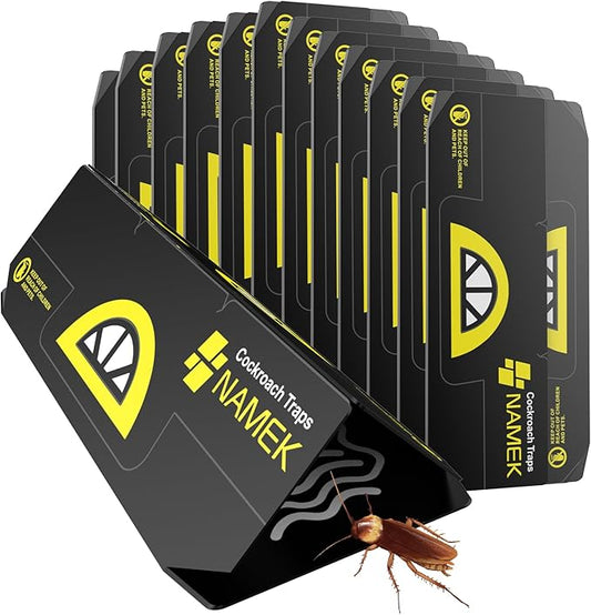 20-Pack Indoor Adhesive Cockroach Traps - Cockroach Glue Traps for Cockroachs Catchers - Long Lasting and Non-Toxic, Suitable for Children and Pets - Trap Pests