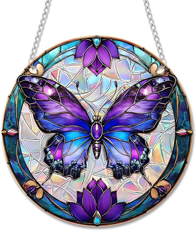 Sun Catchers Indoor Window, Acrylic Rainbow Suncatcher Window Hanging Decoration for Living Room Bedroom Summer Home Balcony Ornaments Decoration