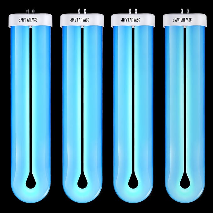 BF190 Replacement Bulb Compatible with Flowtron BK-40D Bug Zapper, 10 Inch FUL32T8/BL U Type Replacement Light Bulb for 32W Outdoor Electronic Insect Mosquito Killer(4 Pack)