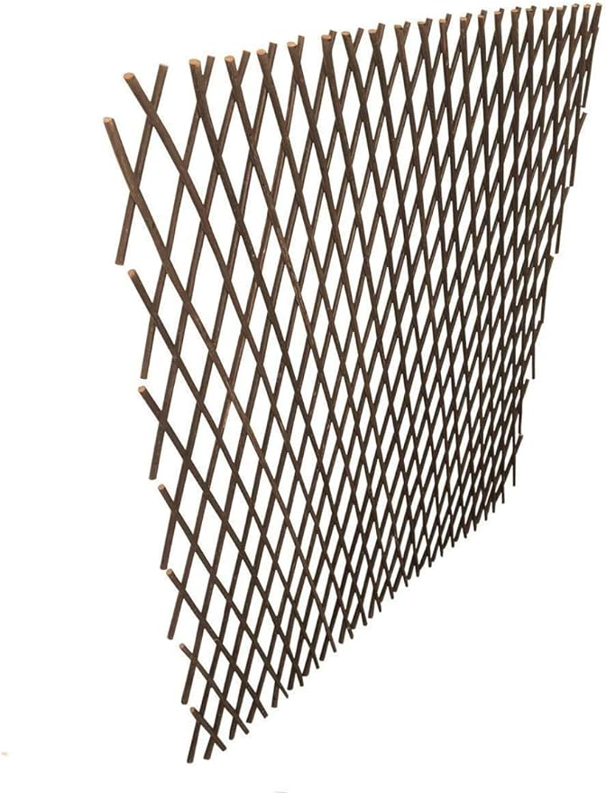 Nature Willow Trellis Expandable Plant Support Plant Climbing Lattices Trellis Willow Expandable Trellis Fence for Climbing Plants Support 36x92 Inch,Double Panel (1, Willow Wicker Fence)