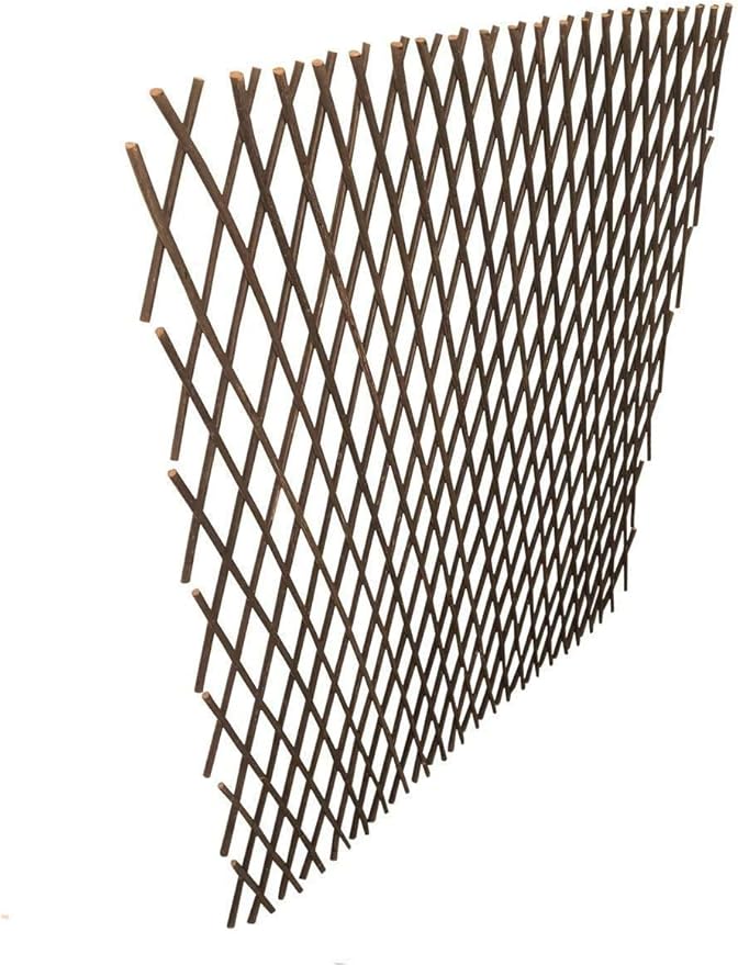 Nature Willow Trellis Expandable Plant Support Plant Climbing Lattices Trellis Willow Expandable Trellis Fence for Climbing Plants Support 36x92 Inch,Double Panel (4, Willow Wicker Fence)