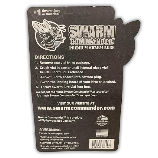 Blythewood Bee Company Swarm Commander Premium Swarm Lure - Crush Vials 5 Pack