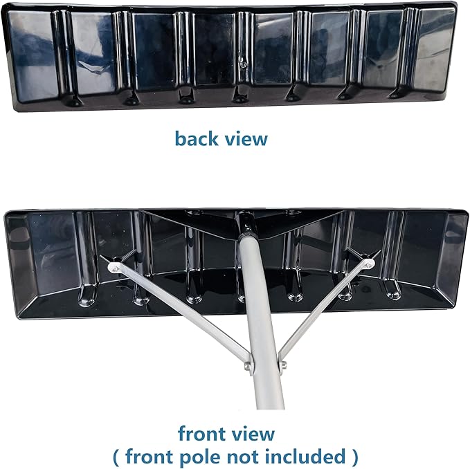 Black 25 Inch x 6 Inch Replacement Poly Blade for Snow Roof Rake, Snow Rake Blade