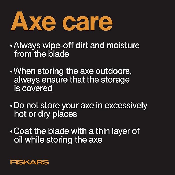 Fiskars X11 Splitting Axe Hatchet, 17" Tree Branch Cutter and Wood Axe for Small Logs with Shock-Absorbing Handle