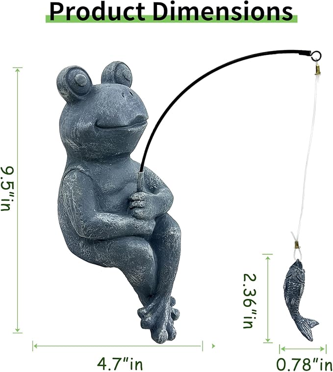 Teaeeno Outdoor Animal Decor Statue, Animal Sculpture Decoration for Yard Art, Garden Statues Decor for Home, Home Garden Décor Accents (Grey)