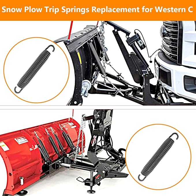 Snow Plow Trip Springs Replacement for Western C, ST Diamond Meyer BOSS Fisher Blizzard Plow Blade OEM Replaces 1302010 M07017-2 Packs
