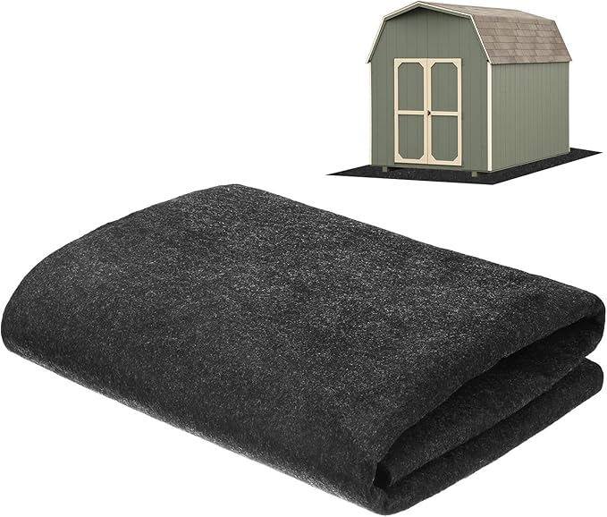 Outdoor Storage Shed Mat, 3x5 FT Waterproof Small Shed Flooring Mat for Patio Furniture Floor Protecting from Wear/Liquid/Dust/Oil, Non-Slip Carport Pad [Grey]