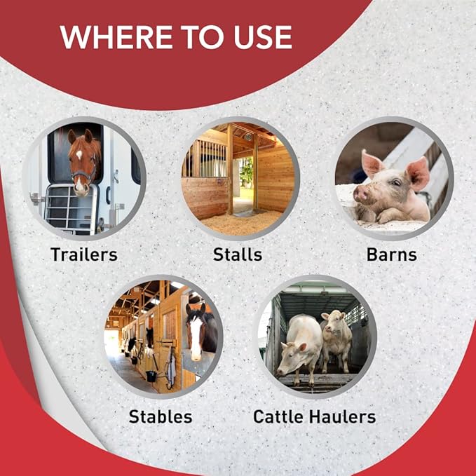 Odorcide Barn & Stable Odor Eliminator for Strong Odor – Cattle & Horse Supplies to Remove Odors – Animal-Safe All Surfaces Deodorizer – Non-Enzymatic Odor Neutralizer Horse Barn Supplies (64 oz)