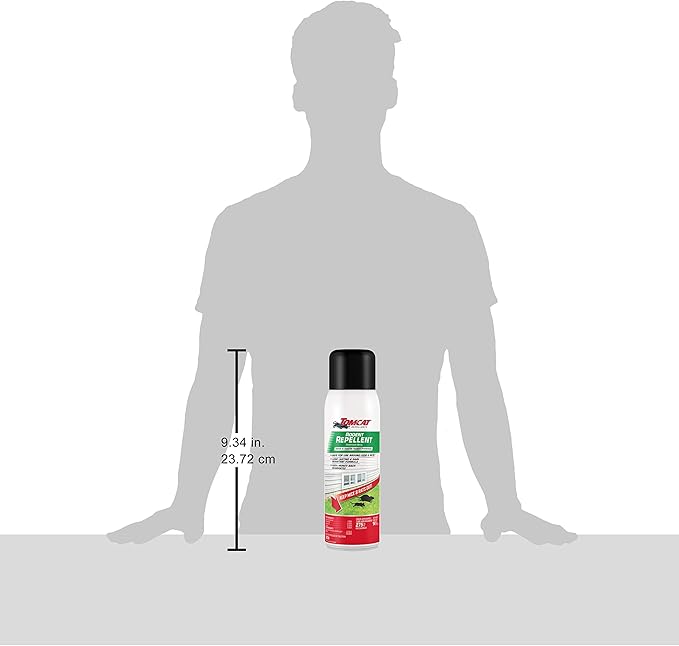 Tomcat Rodent Repellent for Indoor and Outdoor Mouse and Rat Prevention, Continuous Spray, 14 oz.