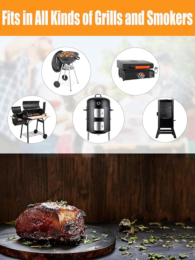 2025 Advanced Cold Smoke Generator, Tube for Pellet Smoker Upgrade, Generator for Gas Grilling, Portable Cordless Electric, Hot or Cold Smoking: Box for Any Grill, Gift for Men Dad Husband Friends