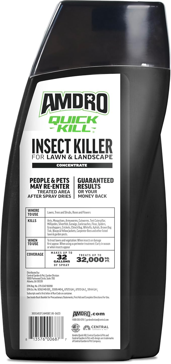 Amdro 100522992 Quick Kill Outdoor Insect Killer, 32 oz (Pack of 4)