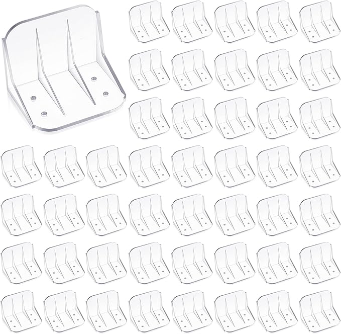 Taiyin 50 Pack Large Snow Guards for Metal Roofs 4 x 3 x 3 Inch Jumbo Ice Guard Snow Block Stops for Prevent Sliding, Without Screws or Adhesive (Clear)