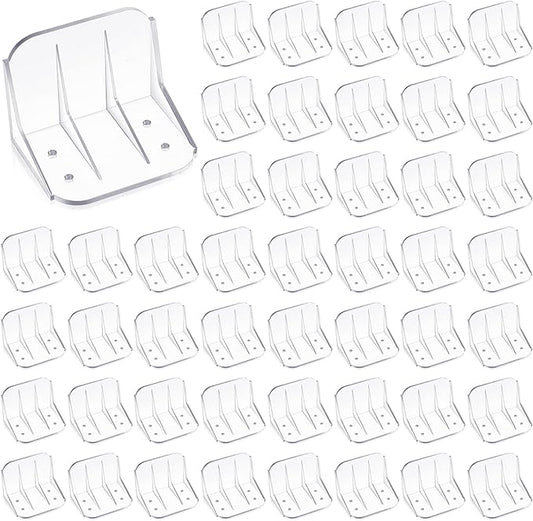 Taiyin 50 Pack Large Snow Guards for Metal Roofs 4 x 3 x 3 Inch Jumbo Ice Guard Snow Block Stops for Prevent Sliding, Without Screws or Adhesive (Clear)