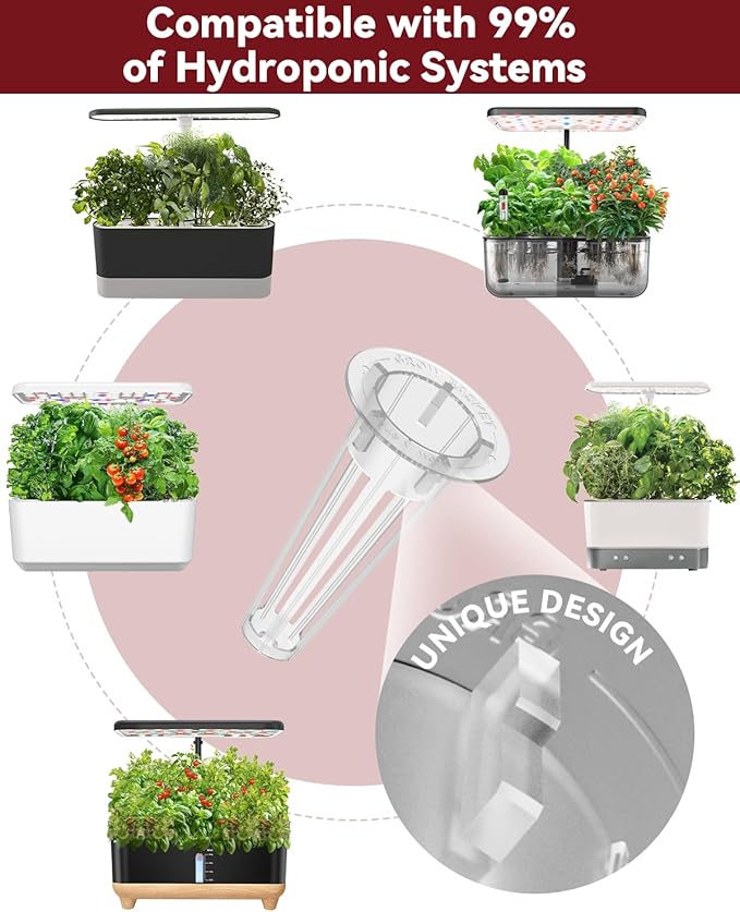 Hot Pepper Seed Pod Kit for Aerogarden, Ahopegarden Hydroponics Growing System Indoor Garden Includes Jalapeno Peppers and Cayenne Chili Peppers, 16 Pods, 500+ Seeds
