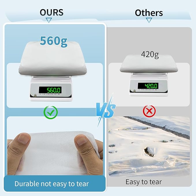 Insoma 1.1oz/yd Plant Covers Freeze Protection,10 * 30ft Floating Row Cover for Garden, Frost Plant Blanket for Winter Frost/Sun Pest Protection