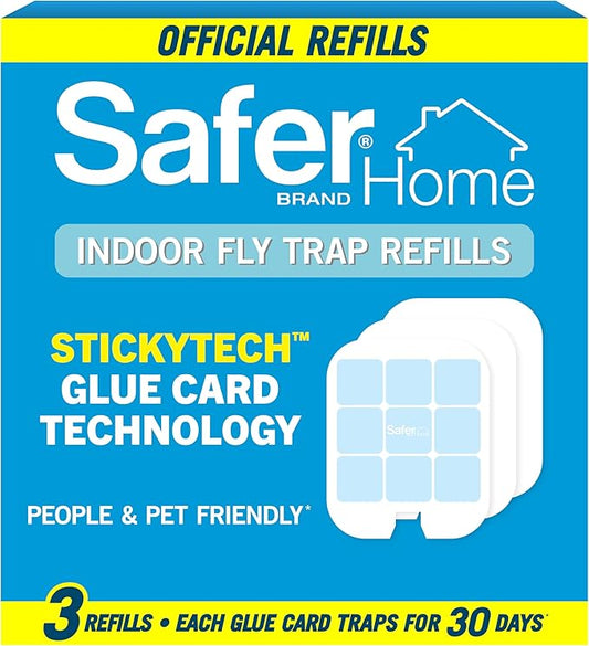Safer Home SH503 Trap Refill Pack of Glue Cards for SH502 Indoor Fly Trap, 3 Count (Pack of 1)